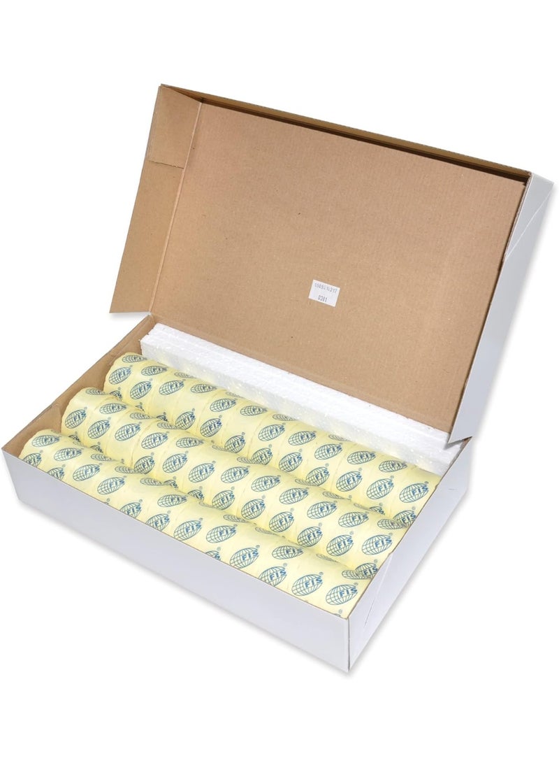 FIS White Labeler Roll, 26x16mm, 750 Labels/Roll, Box of 36 Rolls - Image 1