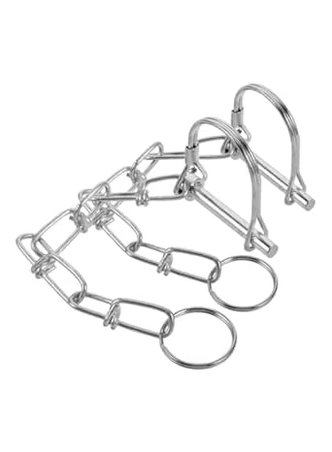 Galvanized Trailer Hitch Pin with Chain 2 Pack Lock for Easy Installation Towing - Image 1