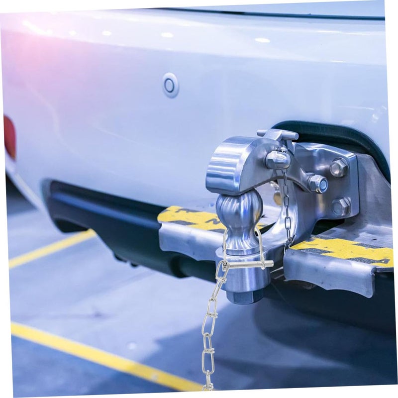 Galvanized Trailer Hitch Pin with Chain 2 Pack Lock for Easy Installation Towing - Image 5