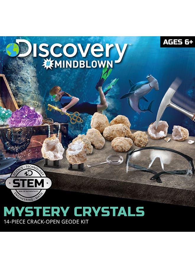 Discovery Mindblown STEM Toy Mystery Crystals Geode Excavation Science Kit 14pcs  - Image 3