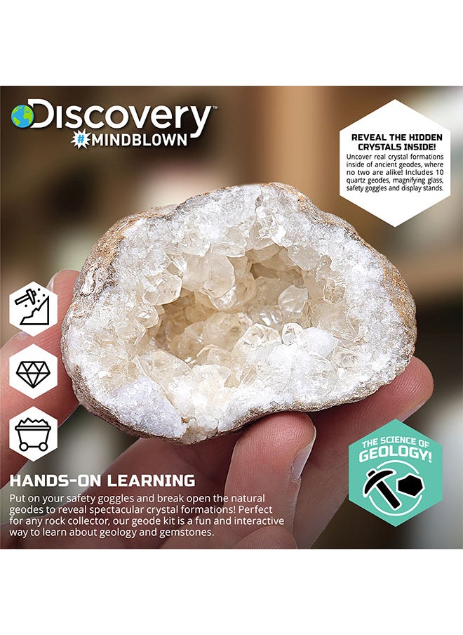 Discovery Mindblown STEM Toy Mystery Crystals Geode Excavation Science Kit 14pcs  - Image 5
