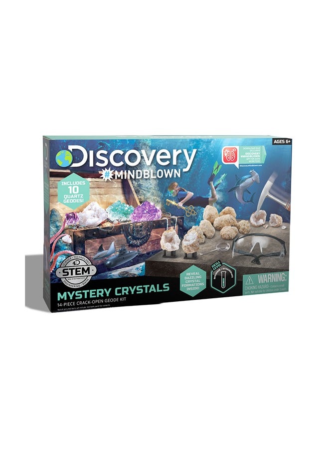 Discovery Mindblown STEM Toy Mystery Crystals Geode Excavation Science Kit 14pcs  - Image 2