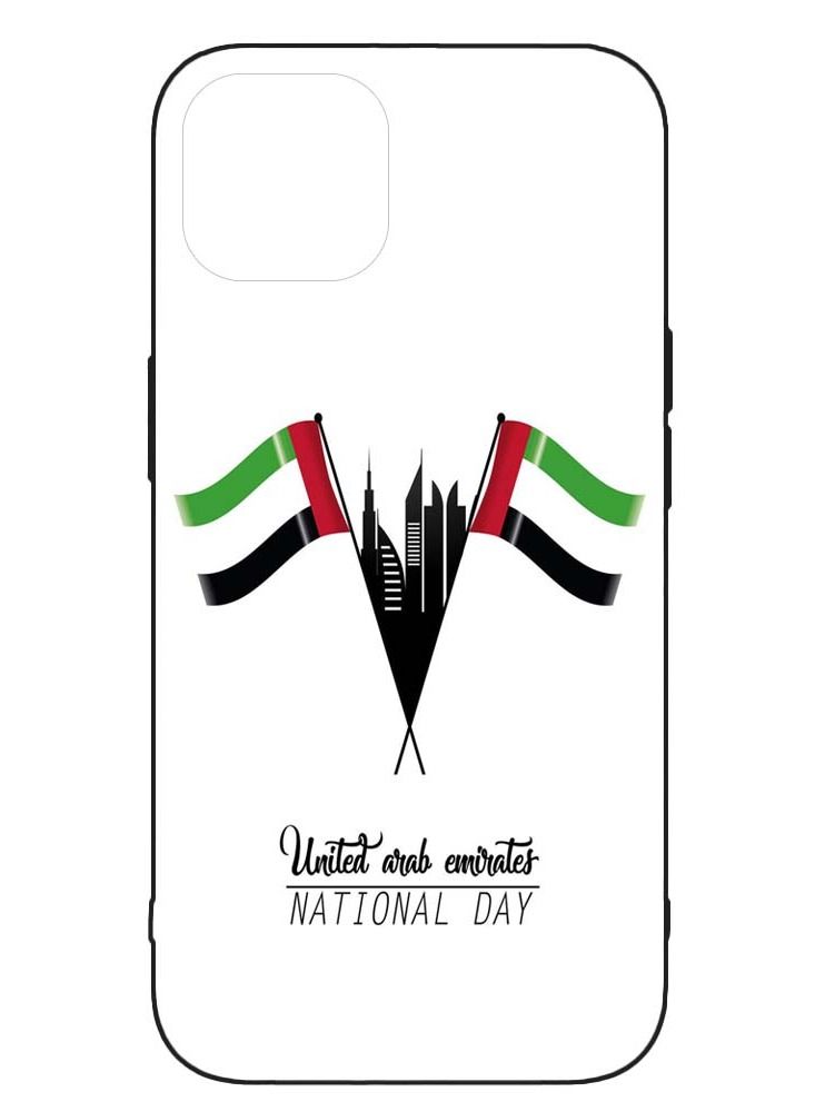 Protective Printed Mobile Cover UAE Flag For Apple iPhone 12 Pro Max