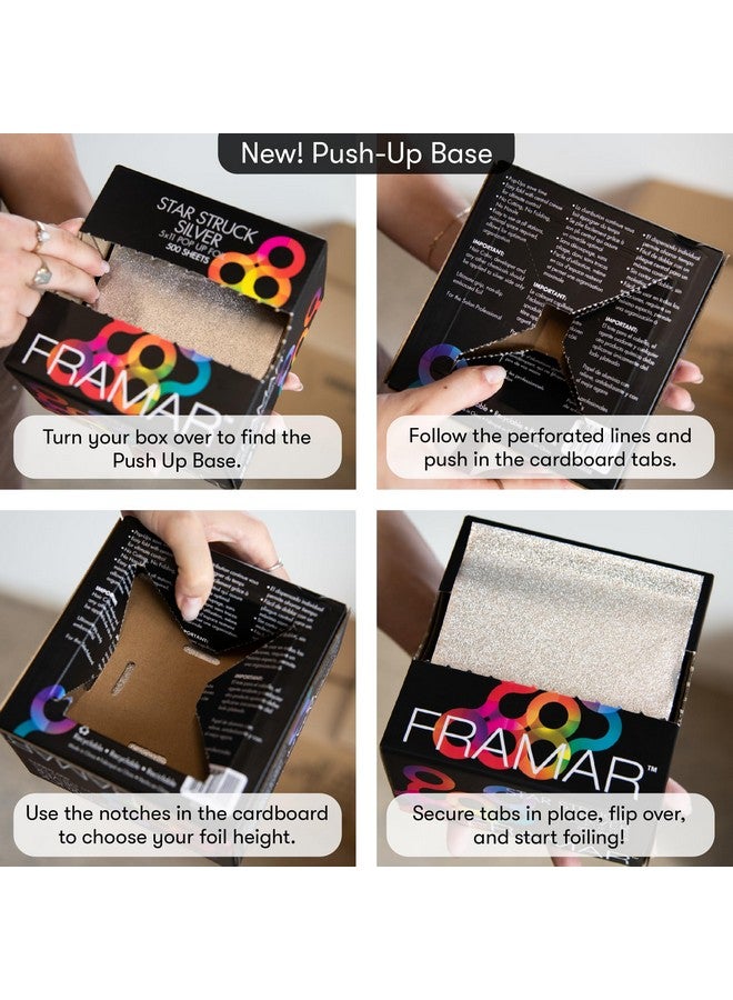 Framar Star Struck Silver Pop Up Hair Foil, Aluminum Foil Sheet, Hair Foils For Highlighting - 500 Foil Sheets - Image 4