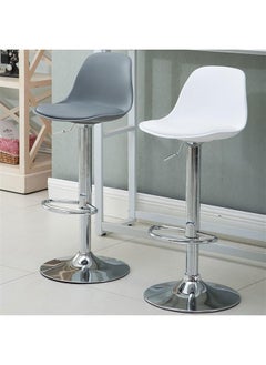 Generic SUPAAR Adjustable Height Metal Frame Cushioned Bar Stool with Emerald leather Seat barstools chairs Dining Room Chairs Living Room Chair  - Image 2