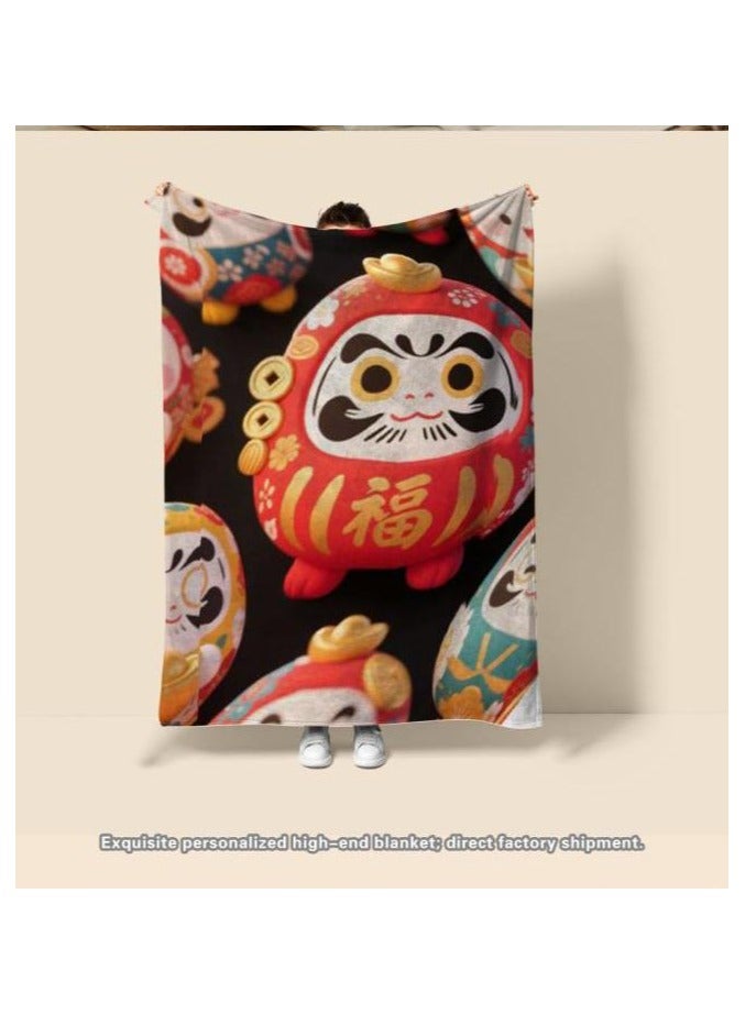 عام بطانية رقيقة من الفانيلا (دافئة ومريحة، ومناسبة للنوم، واستخدام الألعاب، وإزالة الغبار والرمل) 150 سم * 200 سم - 1004 - Image 4