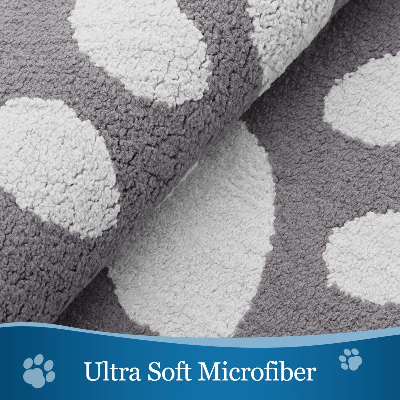 Buganda Dog Door Mat for Muddy Paws  Absorbent Dirt Trapper Washable Indoor Door Mat  Non Slip Low-Profile Mud Mat for Dogs  Front Entrance Door Mat for Inside Floor (36x24 Inches  Light Grey) - Image 3