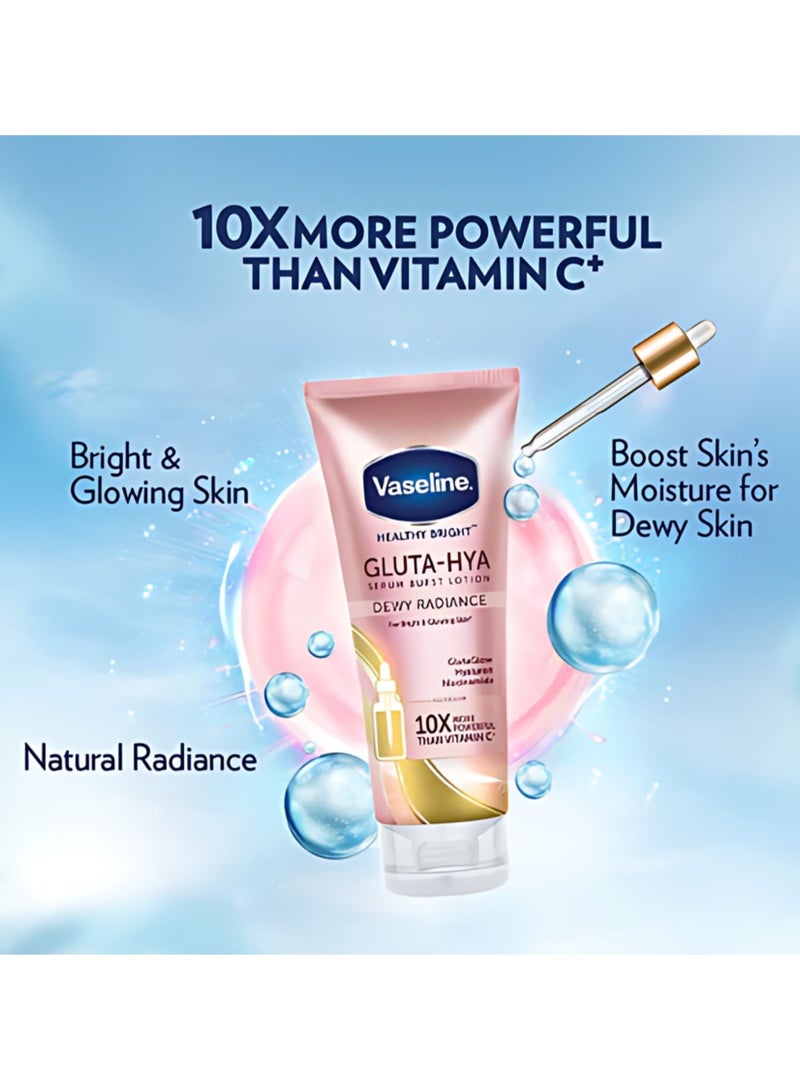 Vaseline Healthy Bright Gluta-Hya Dewy Radiance Serum-in-Lotion (330ml) - Image 3