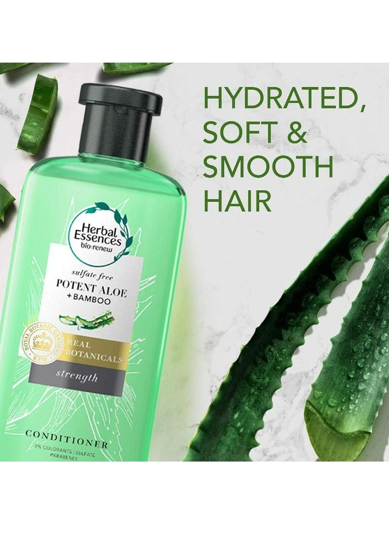 Potent Aloe Bamboo Conditioner Gives Strength Free Of Sulphates Paraben 400 g