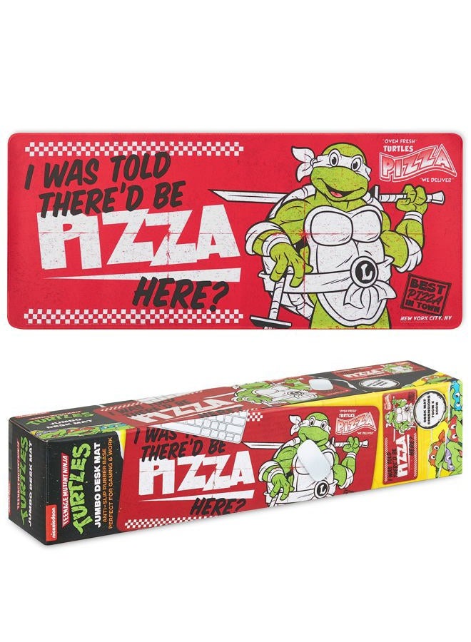 Teenage Mutant Ninja Turtles Desk Pad Large Mouse Mat 27.5 x 11.8 Desk Protector PC Laptop Keyboard Mat - Gamer Gifts - Image 1