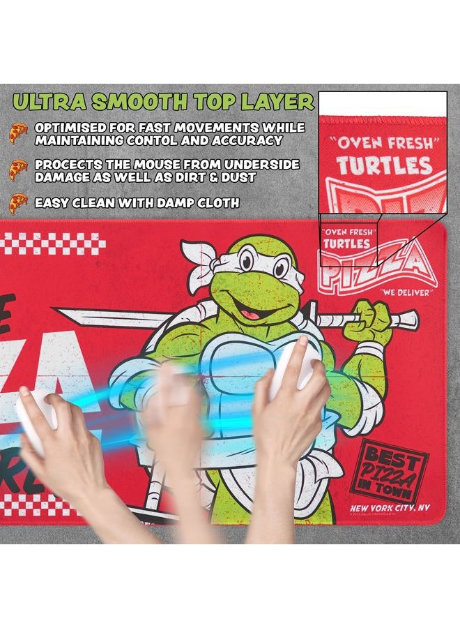 Teenage Mutant Ninja Turtles Desk Pad Large Mouse Mat 27.5 x 11.8 Desk Protector PC Laptop Keyboard Mat - Gamer Gifts - Image 4