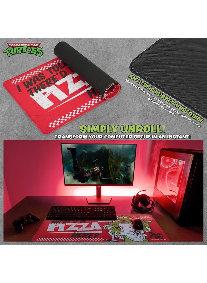 Teenage Mutant Ninja Turtles Desk Pad Large Mouse Mat 27.5 x 11.8 Desk Protector PC Laptop Keyboard Mat - Gamer Gifts - Image 5