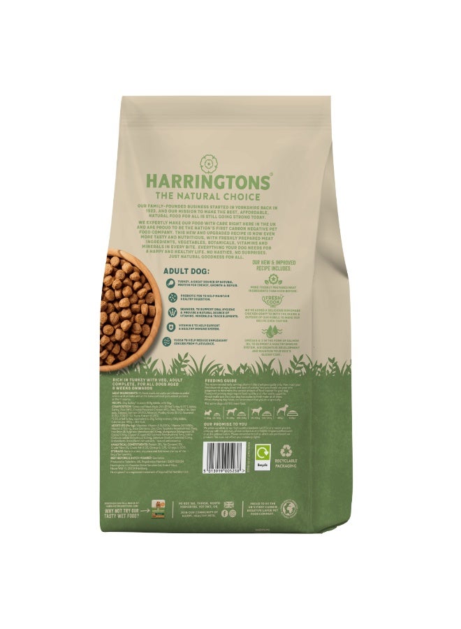 Harringtons Complete Turkey with Veg Adult Dry Dog Food - Image 3