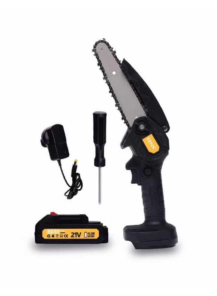 Denx Portable one-handed electric saw for cutting wood, tree branches, pruning, and gardening. - Image 1