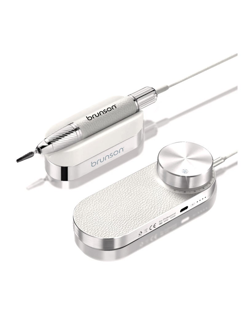 Brunson Submarine Portable Nail Drill Machine Waterproof Low Noise and Vibration 30000 RPM E File for Manicure and Pedicure Professional Electric Nail Drill for Gel Nails Salon and Home Use - Image 1