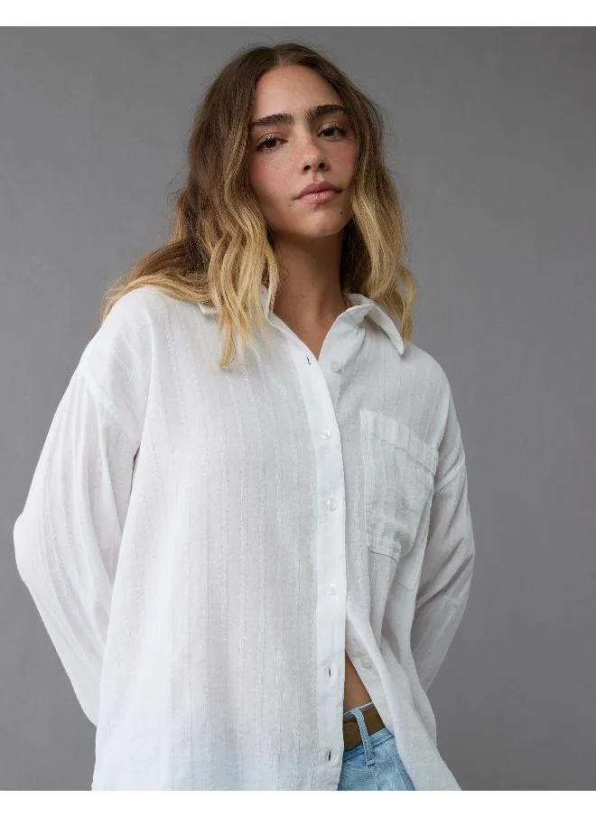 American Eagle AE Perfect Button-Up Shirt