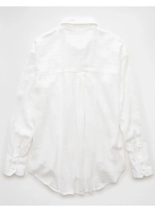 American Eagle AE Perfect Button-Up Shirt