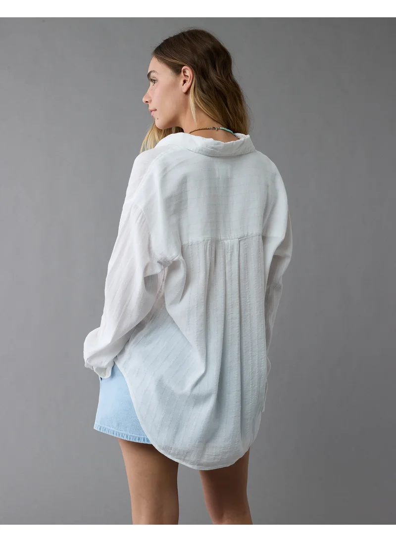 American Eagle AE Perfect Button-Up Shirt