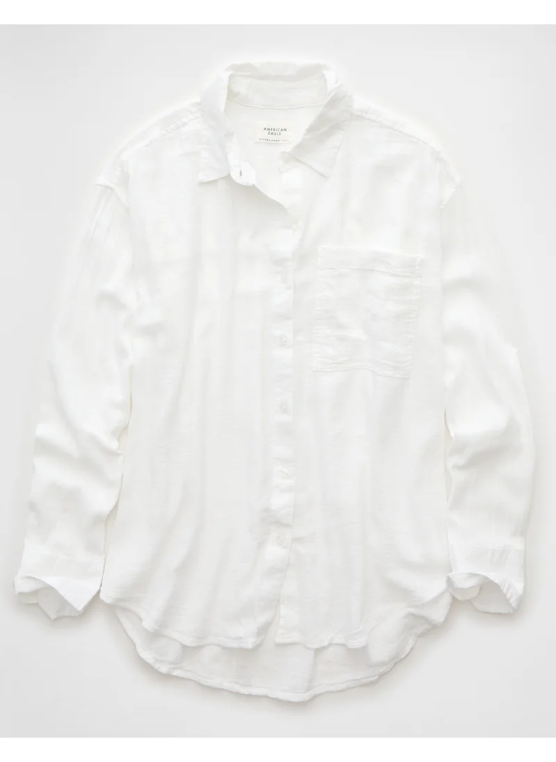 American Eagle AE Perfect Button-Up Shirt