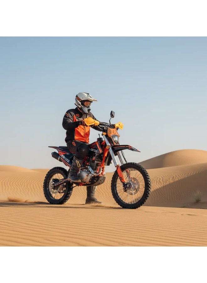 Kugoo 125CC Off Road Petrol Dirt Bike 2026 Model - 125CC Motor Power - 12V 5Ah Battery - 5.4L Fuel Tank - 80km/h Max Speed - Orange/Black - Image 4