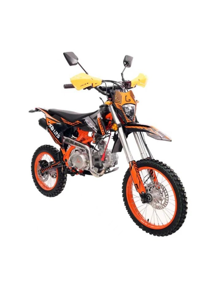Kugoo 125CC Off Road Petrol Dirt Bike 2026 Model - 125CC Motor Power - 12V 5Ah Battery - 5.4L Fuel Tank - 80km/h Max Speed - Orange/Black - Image 2