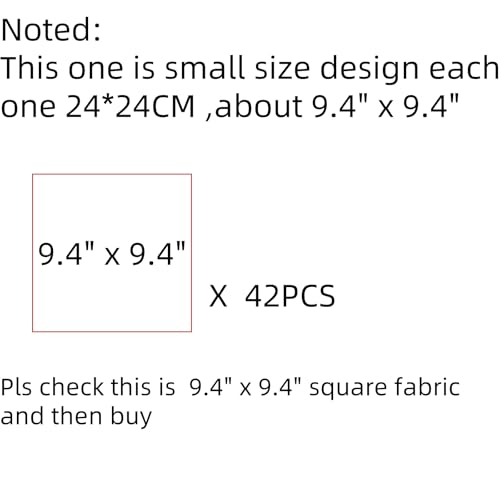 Antetek 7Pcs 9.8" x 9.8"(25 * 25CM) Cotton Fabric DIY Making Supplies Quilting Patchwork Fabric Fat Quarter Bundles DIY for Quilting Cotton Patchwork Cushions (Peony, 9.8" x 9.8") - Image 2