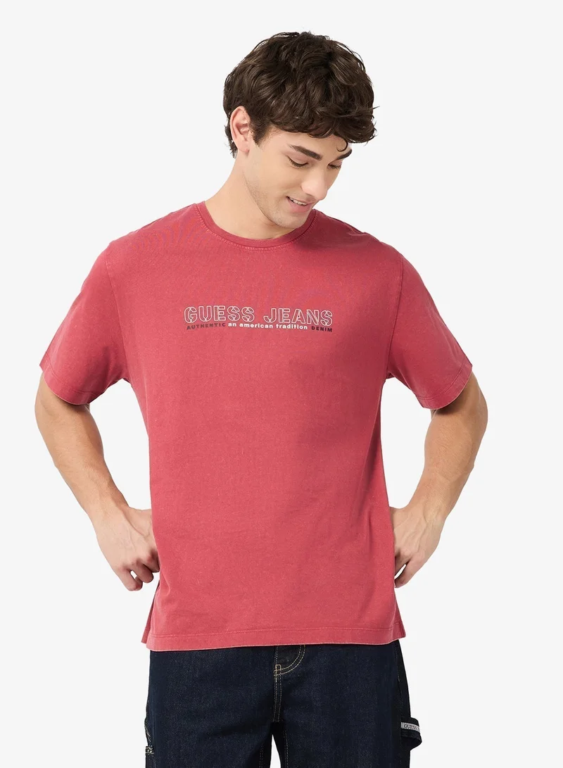 GUESS Casual Crew Neck T-Shirt