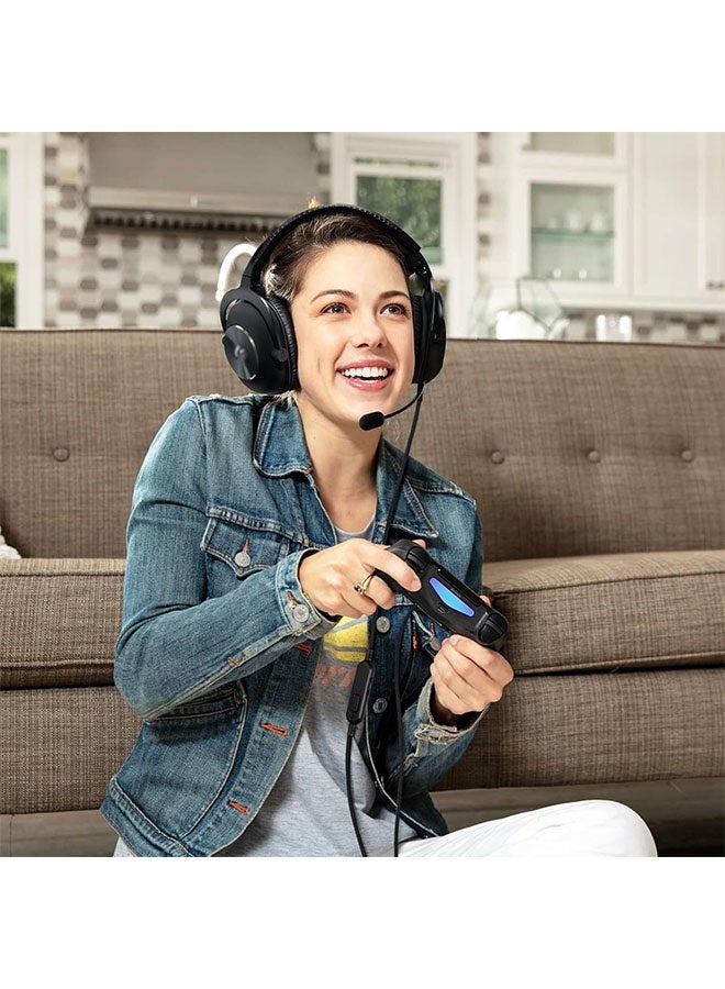 كابل G Pro X، كابل سماعة رأس ألعاب قابل للفصل بديل لـ Logitech G Pro / G433 / G233، سلك مضفر من النايلون مقاس 3.5 مم (1/8 بوصة) مع مفتاح كتم الصوت المدمج ووحدة التحكم في مستوى الصوت، بطول 6 أقدام - Image 5