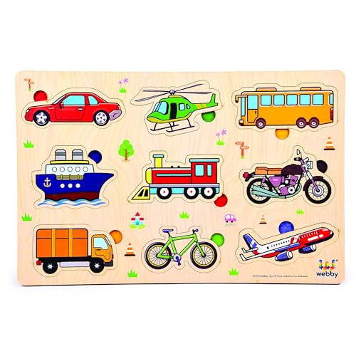 Webby Public Transport Educational Wooden Puzzle for Kids - Image 1