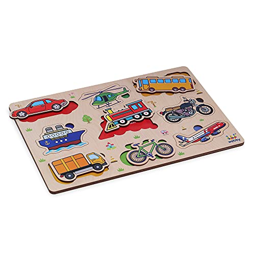 Webby Public Transport Educational Wooden Puzzle for Kids - Image 3
