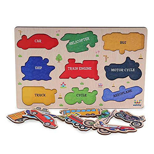 Webby Public Transport Educational Wooden Puzzle for Kids - Image 2