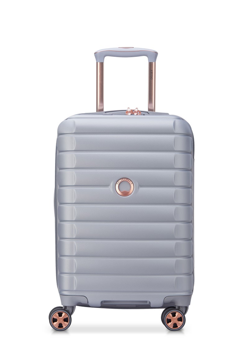 DELSEY Paris Helium Shadow 5.0 55cm Hardcase 4 Double Wheel Cabin Luggage Trolley Platinum  - Image 1