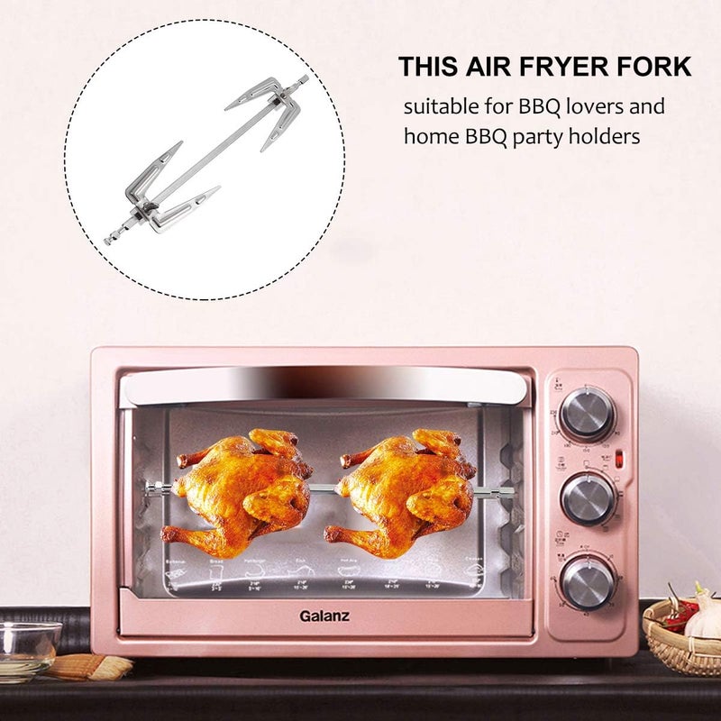 SINTOP Stainless Steel Air Fryer Fork and Grill Fork for BBQ, Home Kitchen, Outdoor, Camping - Image 3