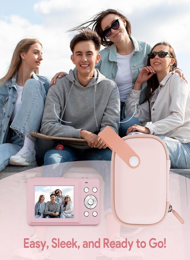 SQERO Digital Camera Case for CAMKORY DC403 FHD 1080P/ KODAK PIXPRO FZ55/ FZ45/ STUOGYUM DC402-AF, SD Card Storage Travel Carrying Cute Case Bag Small - Image 5