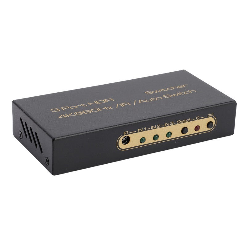 مُبدِّل HDMI بدقة 4K وتردد 60 هرتز 3 مداخل ومخرج واحد - تحكم عن بُعد - تبديل سهل للمصادر - مُبدِّل HDMI لأنظمة الترفيه المنزلي - Image 4