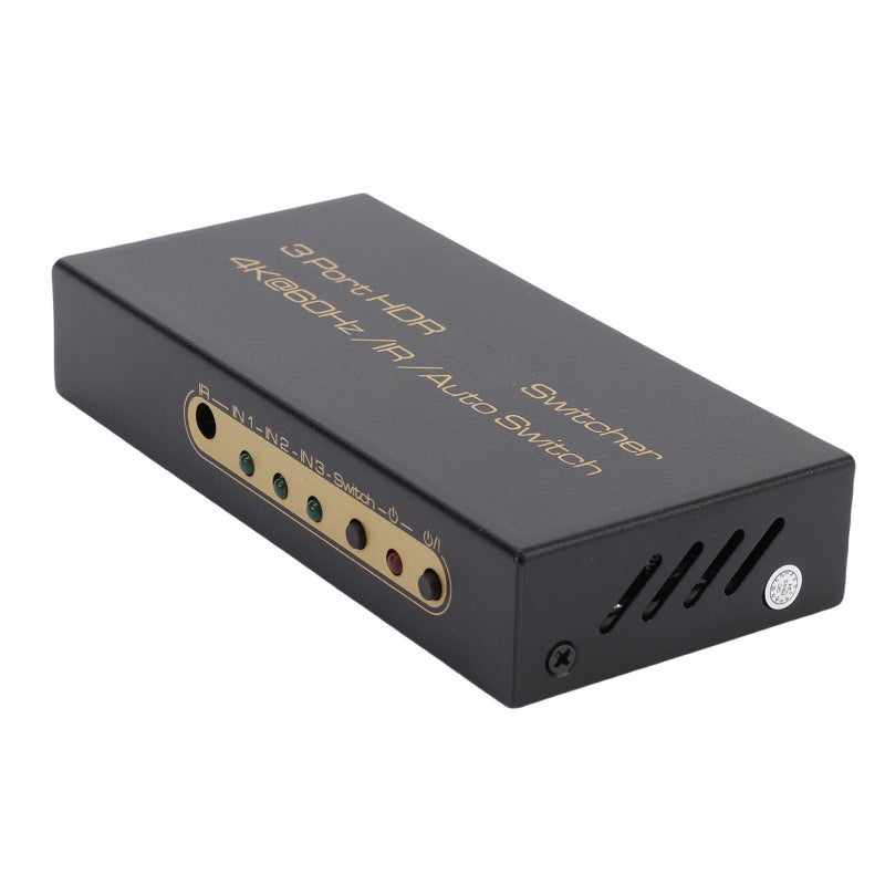 مُبدِّل HDMI بدقة 4K وتردد 60 هرتز 3 مداخل ومخرج واحد - تحكم عن بُعد - تبديل سهل للمصادر - مُبدِّل HDMI لأنظمة الترفيه المنزلي - Image 2