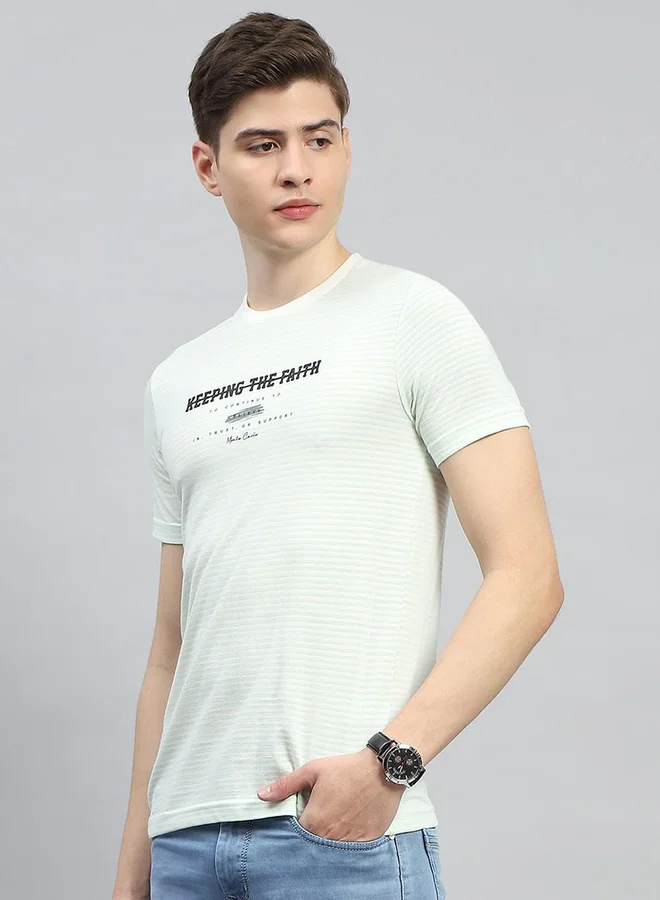 Monte Carlo Monte Carlo Slogan Printed Round Neck Regular Fit T-shirt