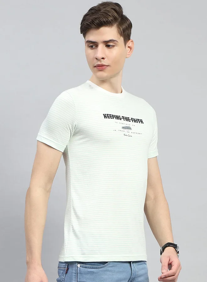 Monte Carlo Monte Carlo Slogan Printed Round Neck Regular Fit T-shirt