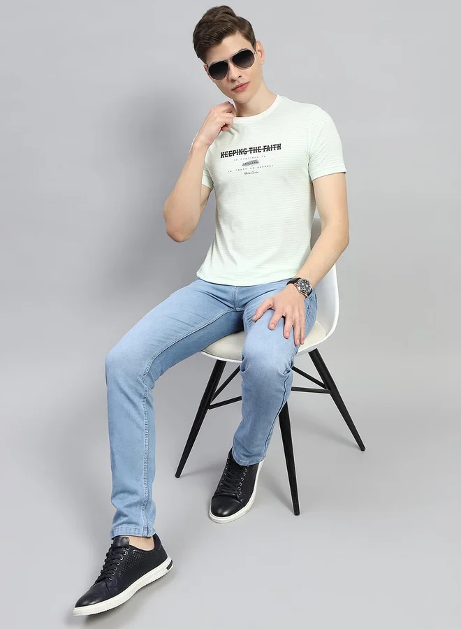Monte Carlo Monte Carlo Slogan Printed Round Neck Regular Fit T-shirt