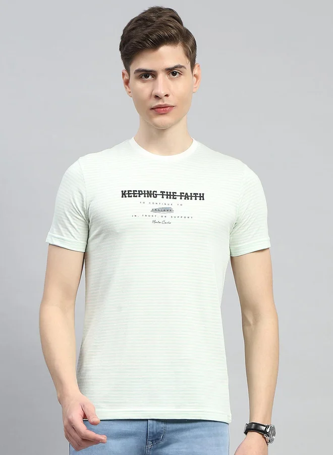 Monte Carlo Monte Carlo Slogan Printed Round Neck Regular Fit T-shirt