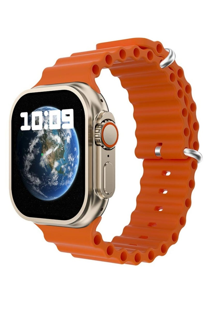 porodo Blue Watch Ultra with Motion Gestures, Bluetooth Calling, Health Monitoring, Activity Tracker, 5 Days Battery Life, Bluetooth V5.3, Double Tap Function - Titanium - Image 3