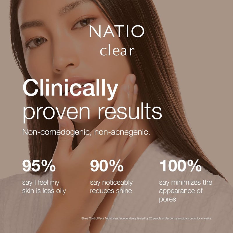 Natio Clear Shine Control Face Moisturiser - Image 4