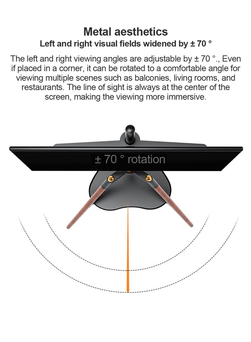 Sharpdo Height Adjustable Floor TV Stand for 32-65 inch Screens,Corner TV Stand Mount with Wood Legs for Bedroom, Living Room, Studio - Image 3