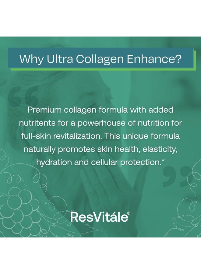 GNC Ultra Collagen Enhance - Skin Care Supplement with Resveratrol - 90 Veggie Capsules - Image 4