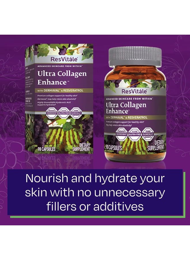 GNC Ultra Collagen Enhance - Skin Care Supplement with Resveratrol - 90 Veggie Capsules - Image 5