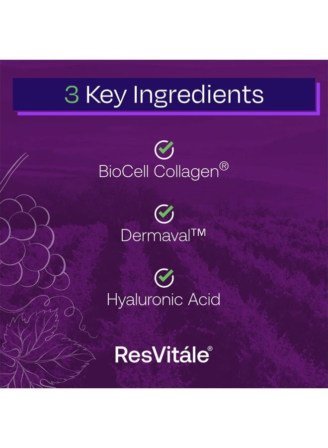 GNC Ultra Collagen Enhance - Skin Care Supplement with Resveratrol - 90 Veggie Capsules - Image 3