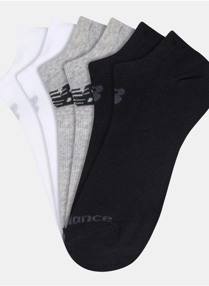 New Balance Performance Flat Knit No Show Socks (3 Pack)