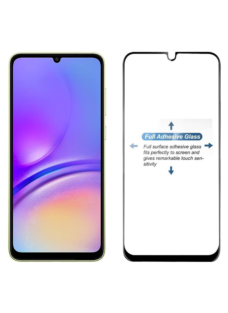 واقي شاشة زجاجي بتغطية كاملة لهاتف Oppo A77S، A77، A78، A59، A18، A38، K10، A15، A15S، A31، A9 2020، A5 2020، Vivo Y28، Y17S وY56 (6.56 بوصة) - إطار أسود من M7molge