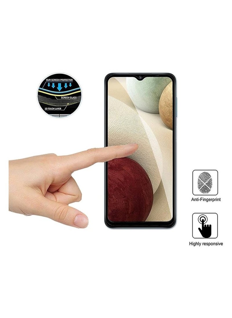 واقي شاشة زجاجي بتغطية كاملة لهاتف Oppo A77S، A77، A78، A59، A18، A38، K10، A15، A15S، A31، A9 2020، A5 2020، Vivo Y28، Y17S وY56 (6.56 بوصة) - إطار أسود من M7molge