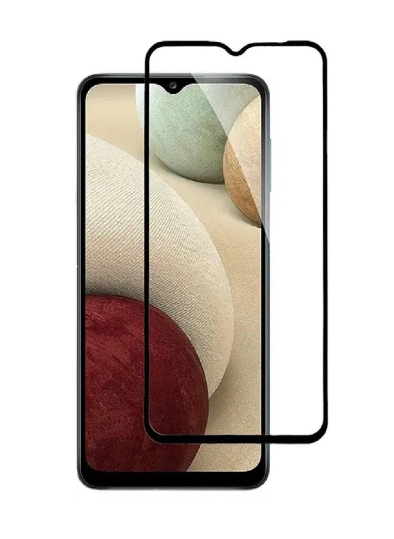واقي شاشة زجاجي بتغطية كاملة لهاتف Oppo A77S، A77، A78، A59، A18، A38، K10، A15، A15S، A31، A9 2020، A5 2020، Vivo Y28، Y17S وY56 (6.56 بوصة) - إطار أسود من M7molge